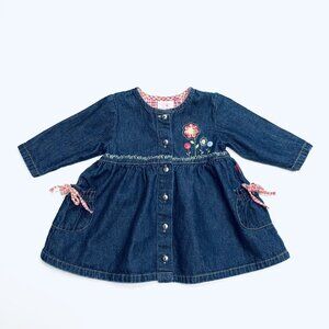 Vintage CARTER'S Denim Dress {6/9M}